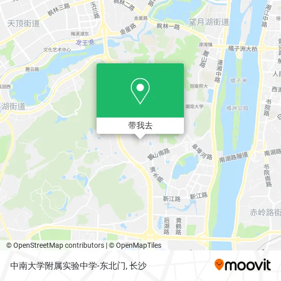 中南大学附属实验中学-东北门地图