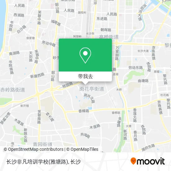 长沙非凡培训学校(雅塘路)地图