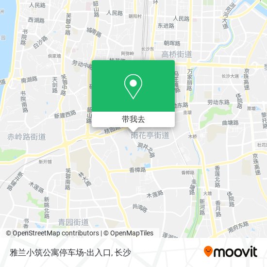 雅兰小筑公寓停车场-出入口地图