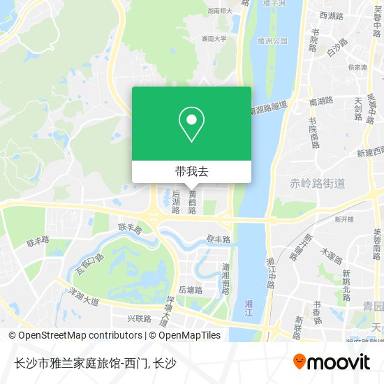 长沙市雅兰家庭旅馆-西门地图