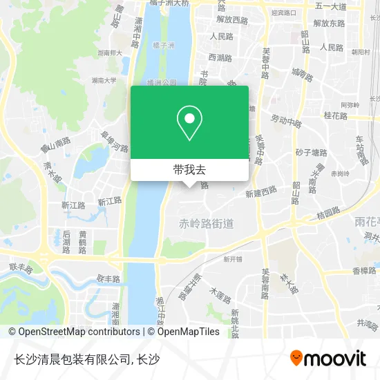 长沙清晨包装有限公司地图