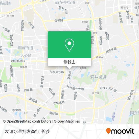 友谊水果批发商行地图
