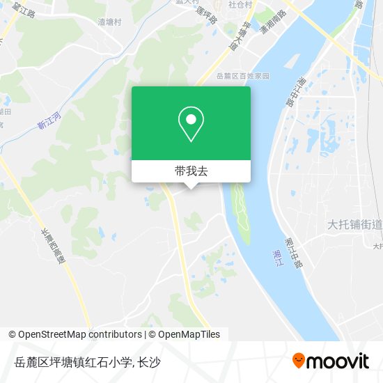 岳麓区坪塘镇红石小学地图
