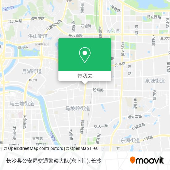 长沙县公安局交通警察大队(东南门)地图