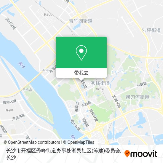 长沙市开福区秀峰街道办事处湘民社区(筹建)委员会地图