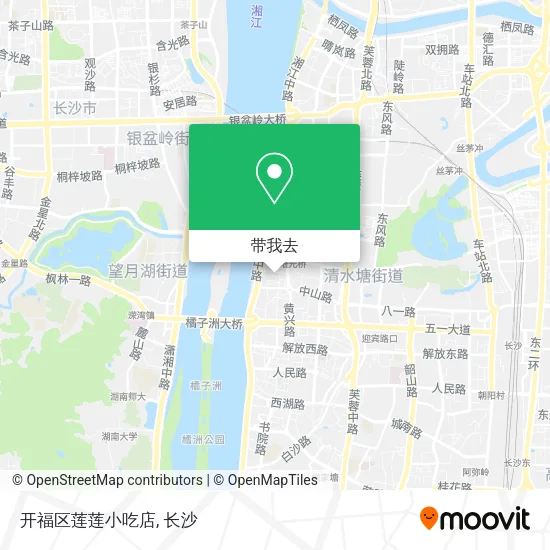 开福区莲莲小吃店地图