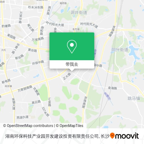 湖南环保科技产业园开发建设投资有限责任公司地图