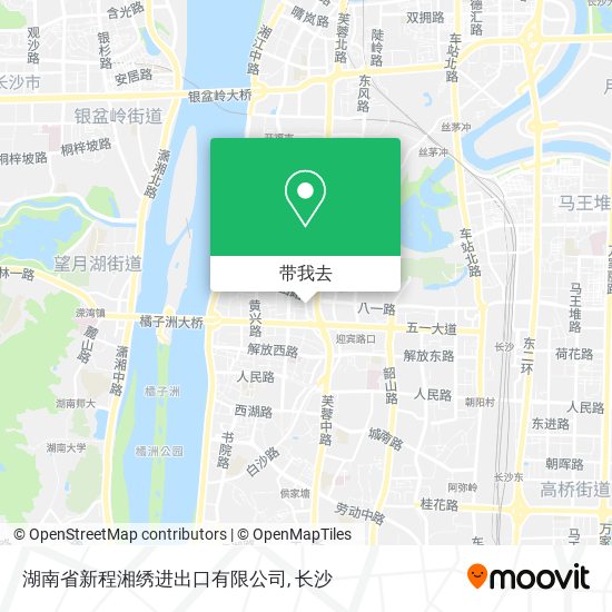 湖南省新程湘绣进出口有限公司地图