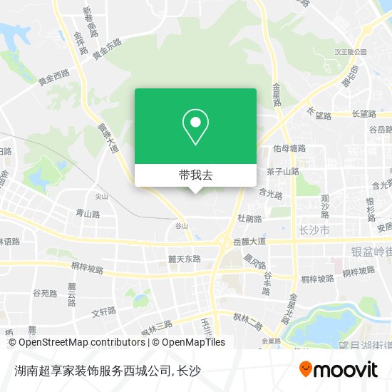 湖南超享家装饰服务西城公司地图