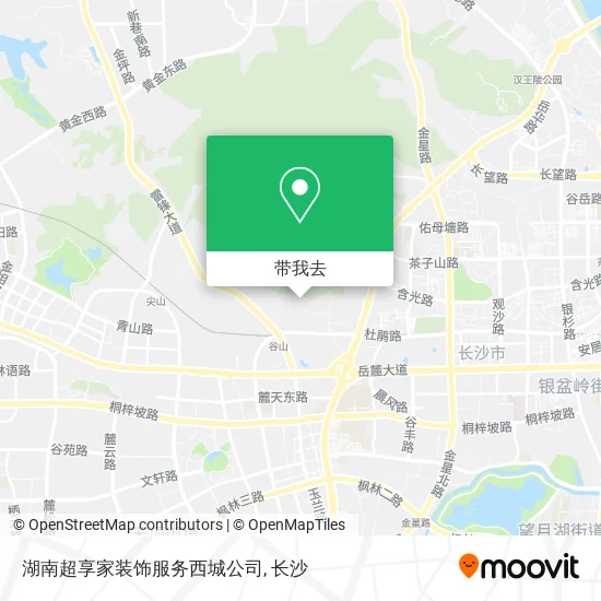 湖南超享家装饰服务西城公司地图