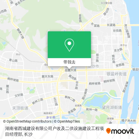 湖南省西城建设有限公司户改及二供设施建设工程项目经理部地图
