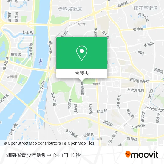 湖南省青少年活动中心-西门地图