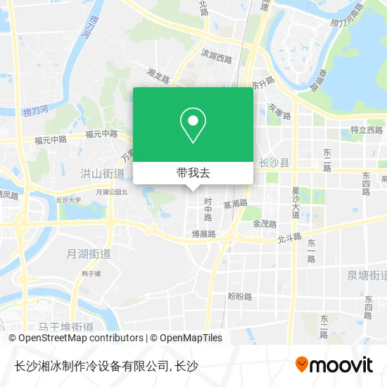 长沙湘冰制作冷设备有限公司地图