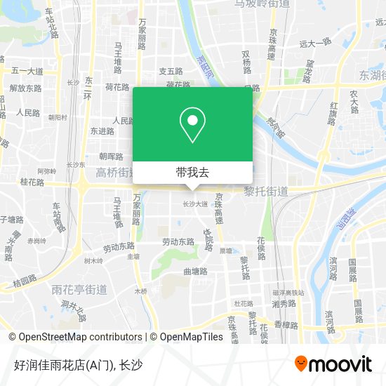 好润佳雨花店(A门)地图