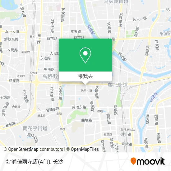 好润佳雨花店(A门)地图