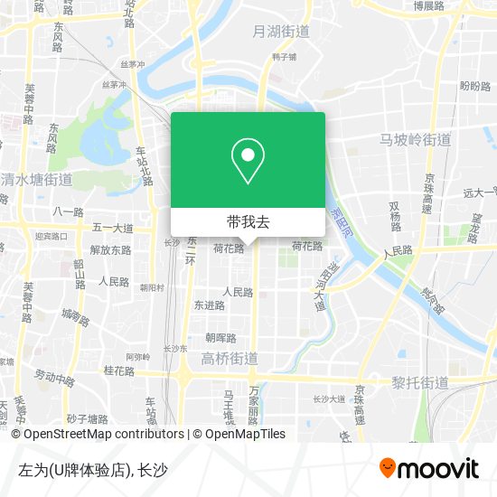 左为(U牌体验店)地图