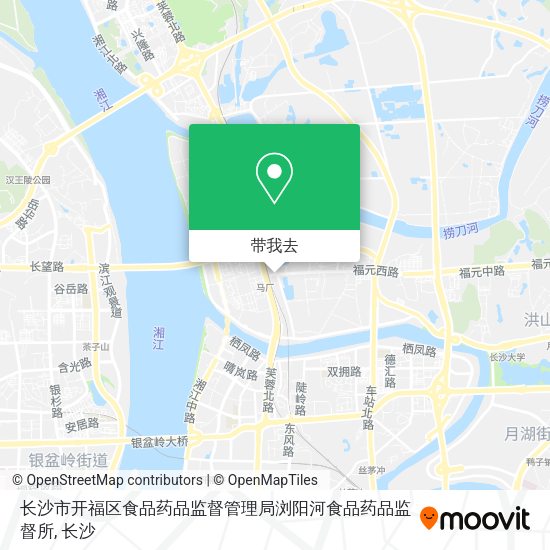 长沙市开福区食品药品监督管理局浏阳河食品药品监督所地图