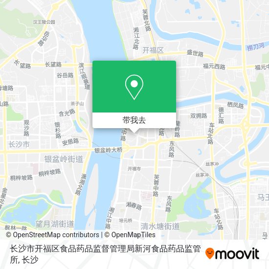 长沙市开福区食品药品监督管理局新河食品药品监管所地图