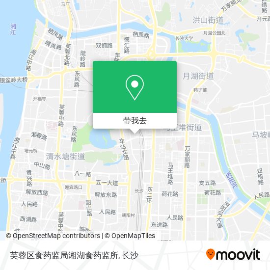 芙蓉区食药监局湘湖食药监所地图