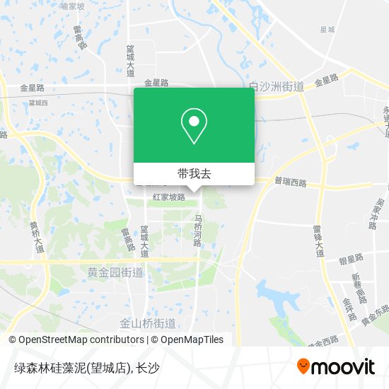 绿森林硅藻泥(望城店)地图