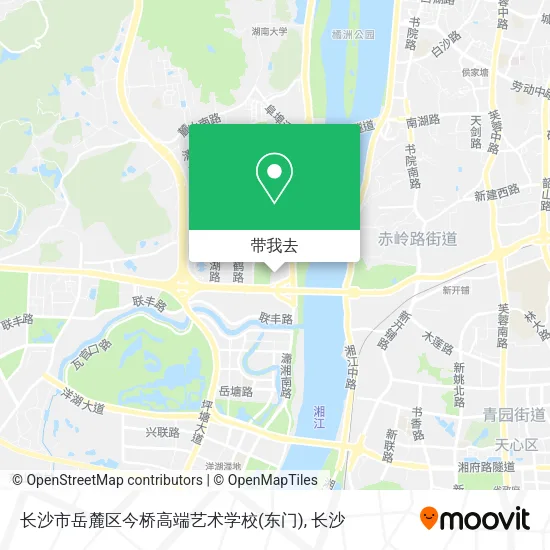 长沙市岳麓区今桥高端艺术学校(东门)地图