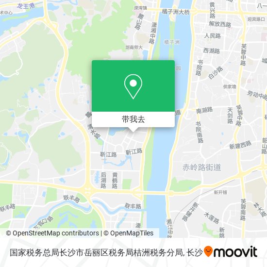 国家税务总局长沙市岳丽区税务局桔洲税务分局地图