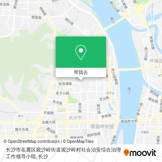 长沙市岳麓区观沙岭街道观沙岭村社会治安综合治理工作领导小组地图