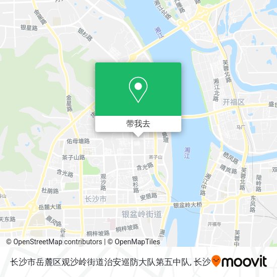 长沙市岳麓区观沙岭街道治安巡防大队第五中队地图