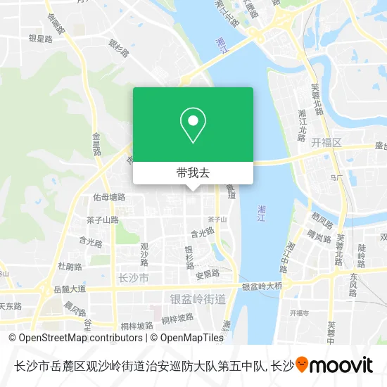 长沙市岳麓区观沙岭街道治安巡防大队第五中队地图