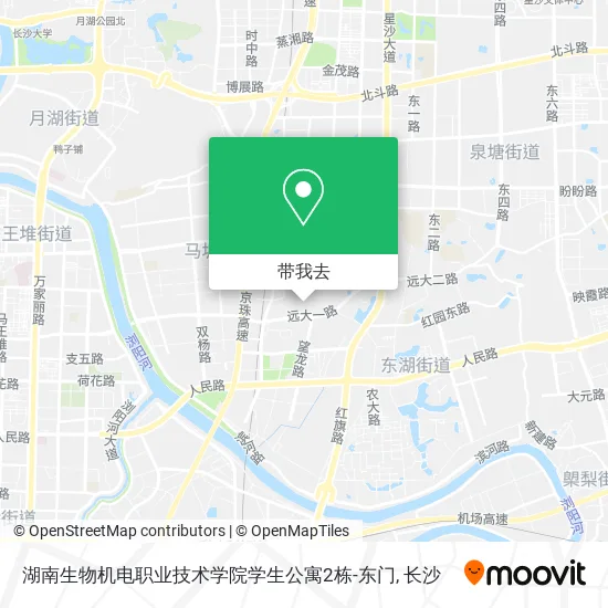 湖南生物机电职业技术学院学生公寓2栋-东门地图