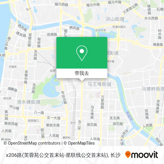 x206路(芙蓉苑公交首末站-星联线公交首末站)地图