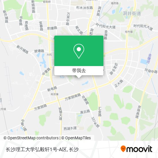 长沙理工大学弘毅轩1号-A区地图