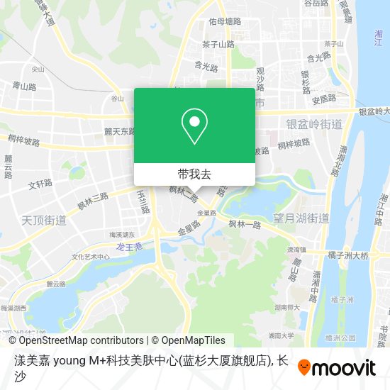 漾美嘉 young M+科技美肤中心(蓝杉大厦旗舰店)地图