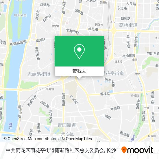 中共雨花区雨花亭街道雨新路社区总支委员会地图