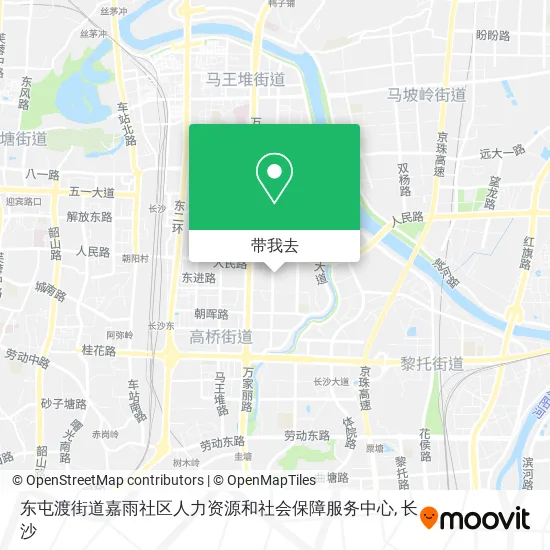 东屯渡街道嘉雨社区人力资源和社会保障服务中心地图