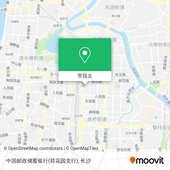 中国邮政储蓄银行(荷花园支行)地图