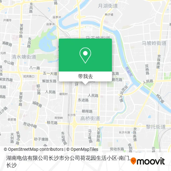 湖南电信有限公司长沙市分公司荷花园生活小区-南门地图