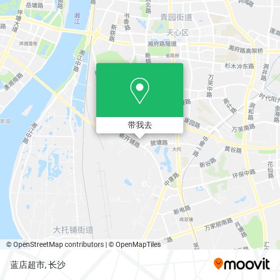 蓝店超市地图