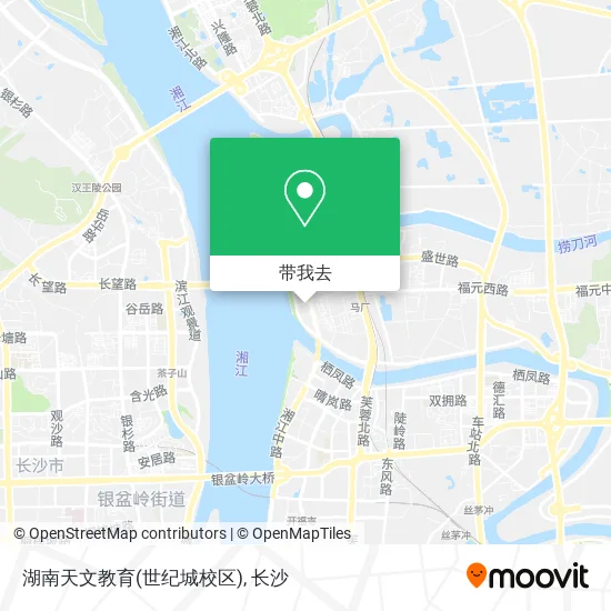 湖南天文教育(世纪城校区)地图
