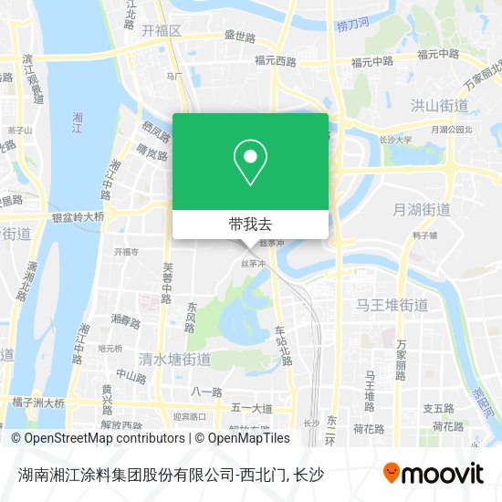 湖南湘江涂料集团股份有限公司-西北门地图