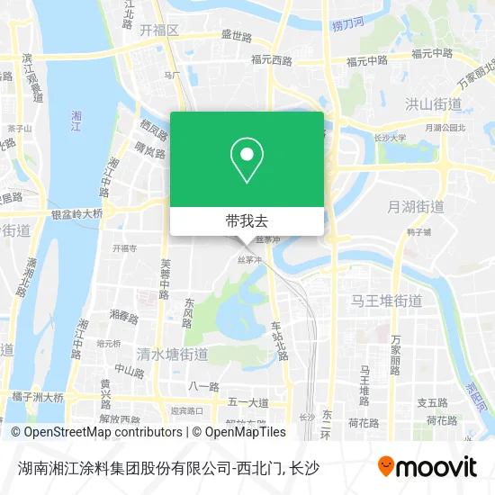 湖南湘江涂料集团股份有限公司-西北门地图