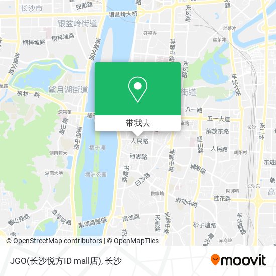 JGO(长沙悦方ID mall店)地图
