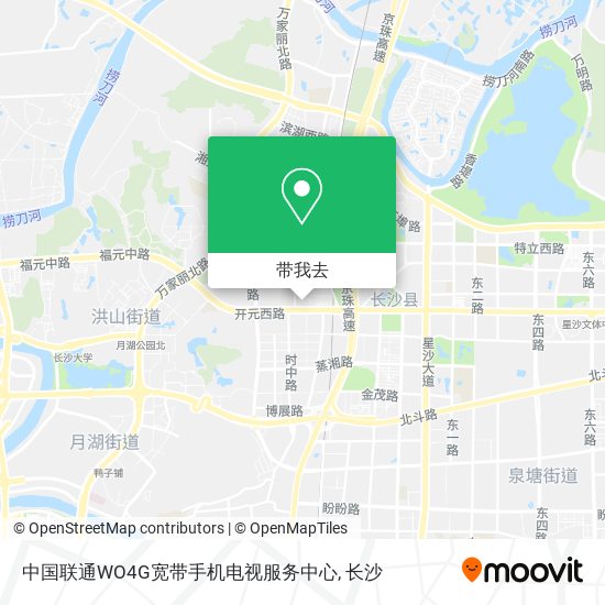 中国联通WO4G宽带手机电视服务中心地图