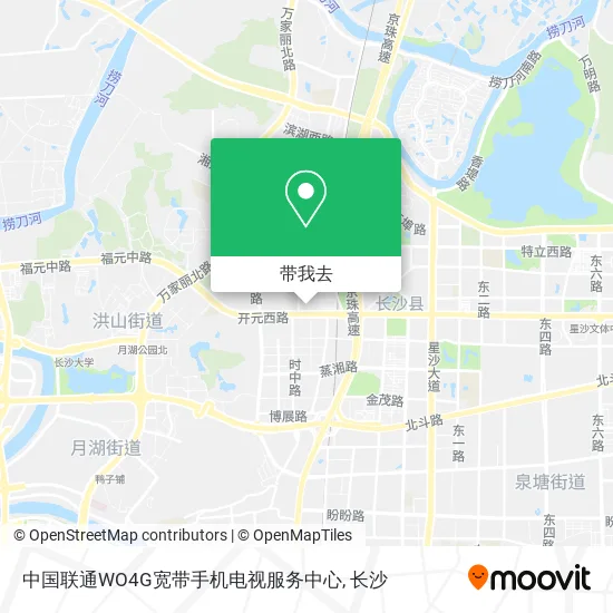 中国联通WO4G宽带手机电视服务中心地图