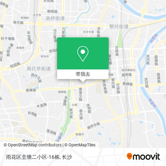 雨花区圭塘二小区-16栋地图