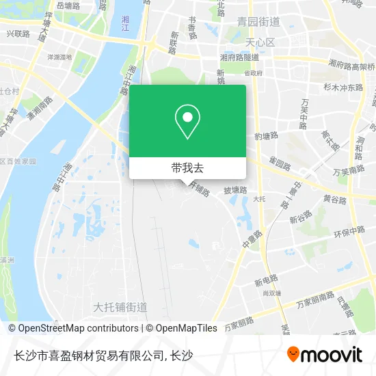 长沙市喜盈钢材贸易有限公司地图