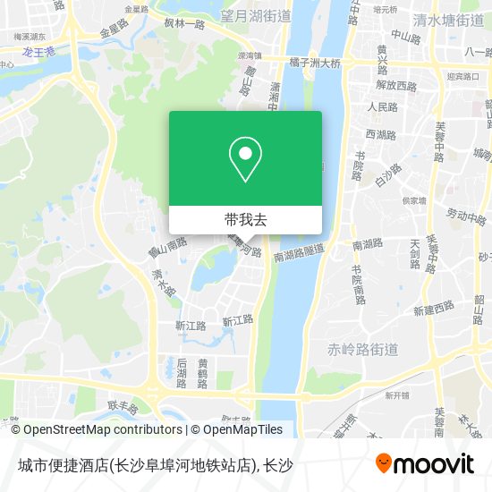 城市便捷酒店(长沙阜埠河地铁站店)地图