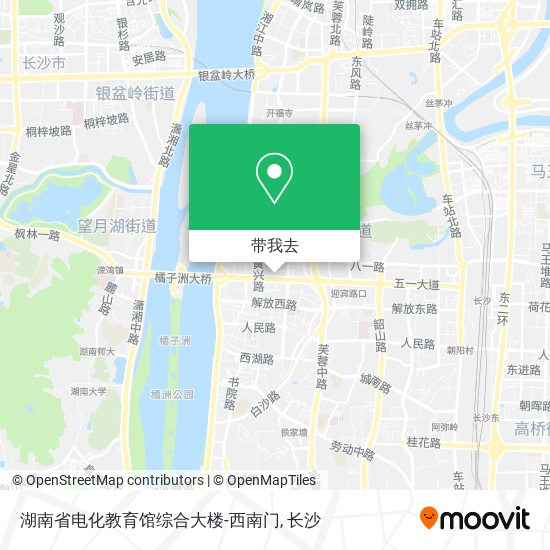 湖南省电化教育馆综合大楼-西南门地图