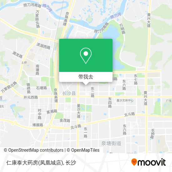 仁康泰大药房(凤凰城店)地图