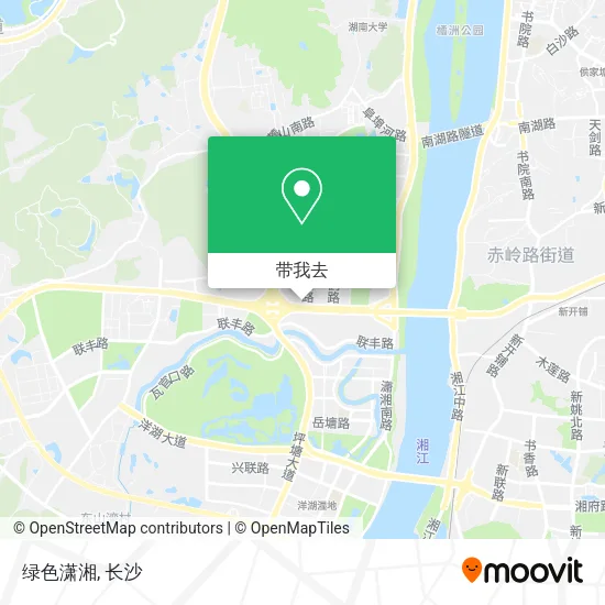 绿色潇湘地图